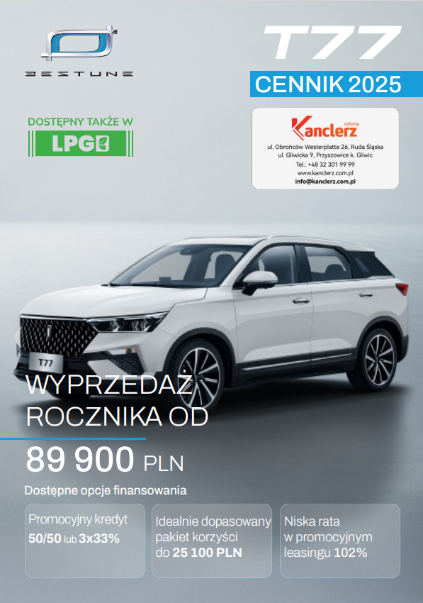 SalonyKanclerz's tweet photo. SUV od 89 900PLN BRUTTO?! Do tego z bardzo dobrym wyposażeniem?
Dla tych, co szukają komfortu i elegancji w dobrej cenie. 
Sprawdź markę Bestune i zobacz, że możesz mieć luksus, na który Cię stać 😎

Salony Kanclerz - Ruda Śląska
#bestune #samochody #leasing #auto #business https://t.co/Ntah5Kfraq