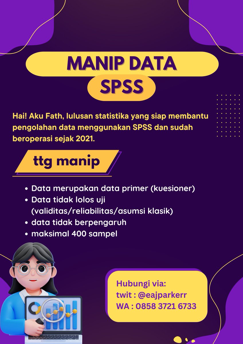 fath 🌵| Jasa Olah Data Joki SPSS 📌 tweet media