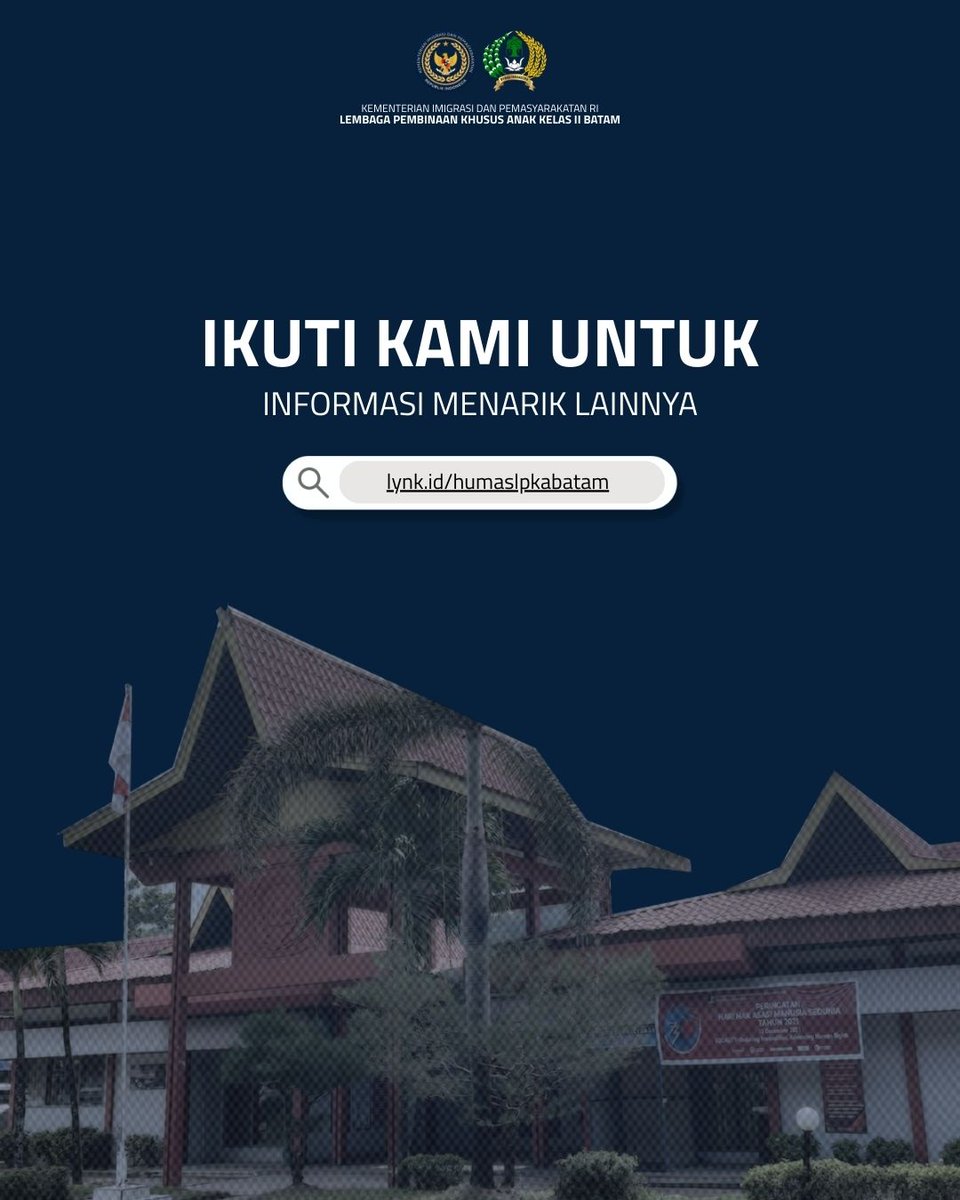 lpkabatam's tweet photo. Hallo #sobatceria, Anda dapat menyampaikan kritik, saran, maupun pengaduan melalui WhatsApp resmi Layanan Pengaduan LPKA Kelas II Batam.

Mari bersama wujudkan pelayanan publik yang bersih, responsif, dan terpercaya. ✨

#lpkabatam
#pasticeria
#kemenimipas
#faizalgerhaniputra https://t.co/vBvaCy4ca6