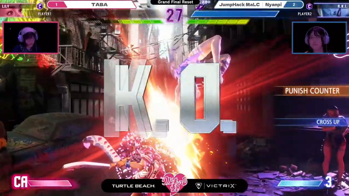 shirauzutaisa's tweet image. Turtle Beach presents
3rd Valkyrie Cup  
by @valkyrie_cup/@Victrix_Japan 
第3回 #ワルキューレ杯 in 沖縄 #スト6
1.@nyanpi55 AKI 
2.@R_jitabata LIL/KIM 
3.@moyo_0_0 JUR 
4.@harumy0410 MAI 
5.@SBAAAAAAAAAAANN GUI 
5.@ukaru1207 LIL[M]/ELE[M] 
7.@killerque__n AKI 
7.@SyadoDIVE BLA