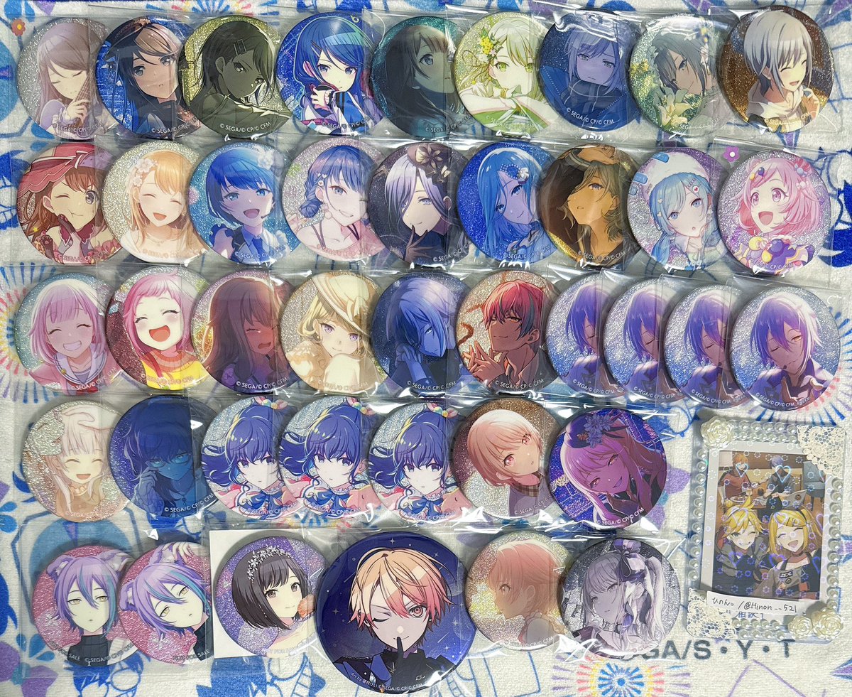 プロセカ グリ缶 ホロ缶 缶バッジ 感謝祭 交換 譲渡 買取 譲▷画像~④