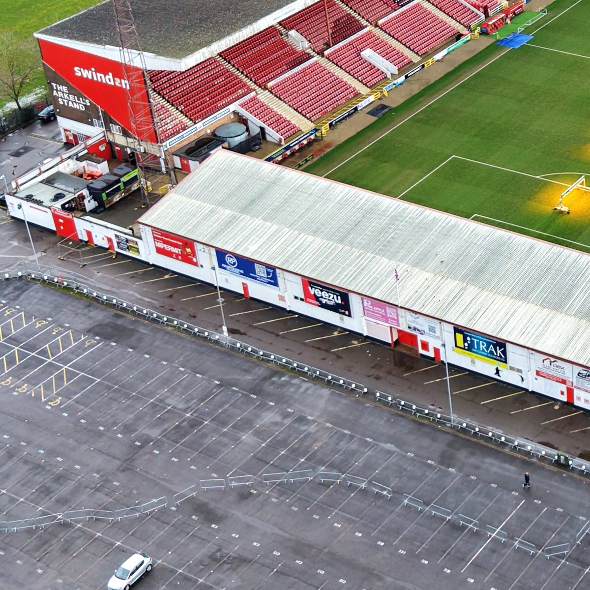 There is no parking available at the Nigel Eady County Ground stadium. St Joseph’s Car Park is also closed, with no alternative parking available there.

Swindon Borough Council's Spring Gardens Car Park will remain open until 12am.