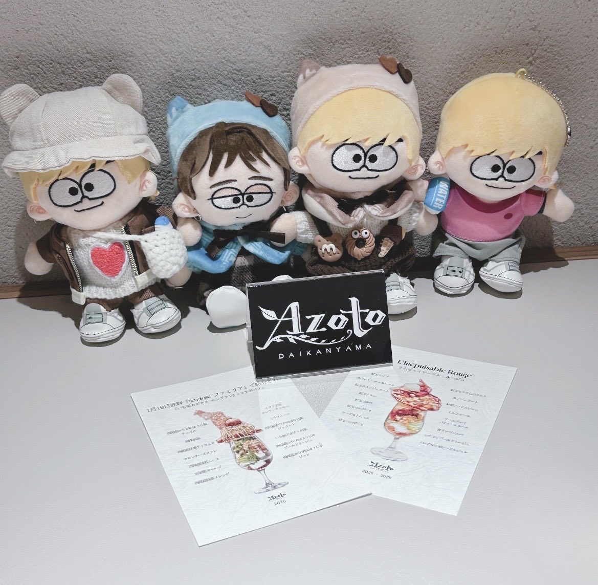 shinopi_ka's tweet photo. めっちゃ突然のお誘いなのにうちの親子ファミリアパフェに一緒に親子で付き合ってくれてさらに一緒に念願の池袋ぬい服ショッピング行ってジョナサン女子会してくれた皆様に超超感謝😆✨
AZOTOさんパスタも超美味だった〜🫠🤍みんなゲラで面白すぎる一日でした🤣
#azoto https://t.co/DbConfopBm