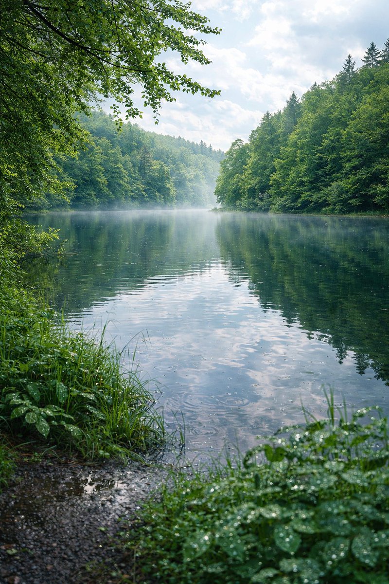 After the rain, nature feels renewed 🌿
A calm lake, lush green trees, and pure serenity.
.
youtube.com/@UltraVideo4k