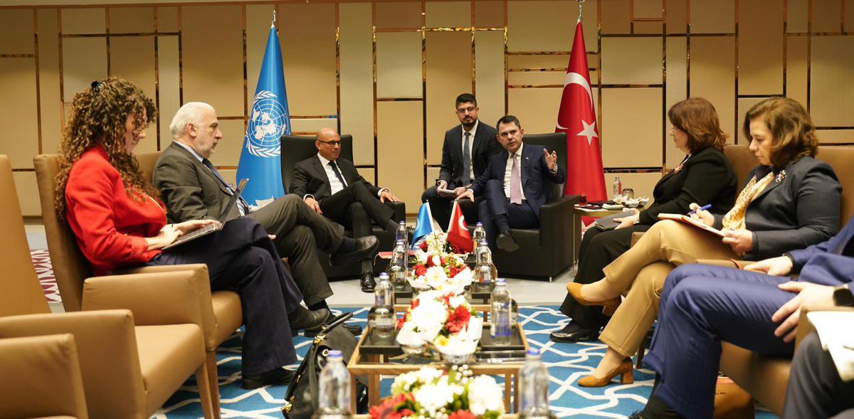 murat_kurum's tweet image. Birleşmiş Milletler İklim Değişikliği Çerçeve Sözleşmesi İcra Sekreteri Sayın Simon Stiell  ile COP31 kapsamında bir görüşme gerçekleştirdik.

COP31’in hazırlık süreci, küresel beklentiler ve ülkemizin öncelikleri noktasında istişarelerde bulunduk. 

Konferansın hazırlık…