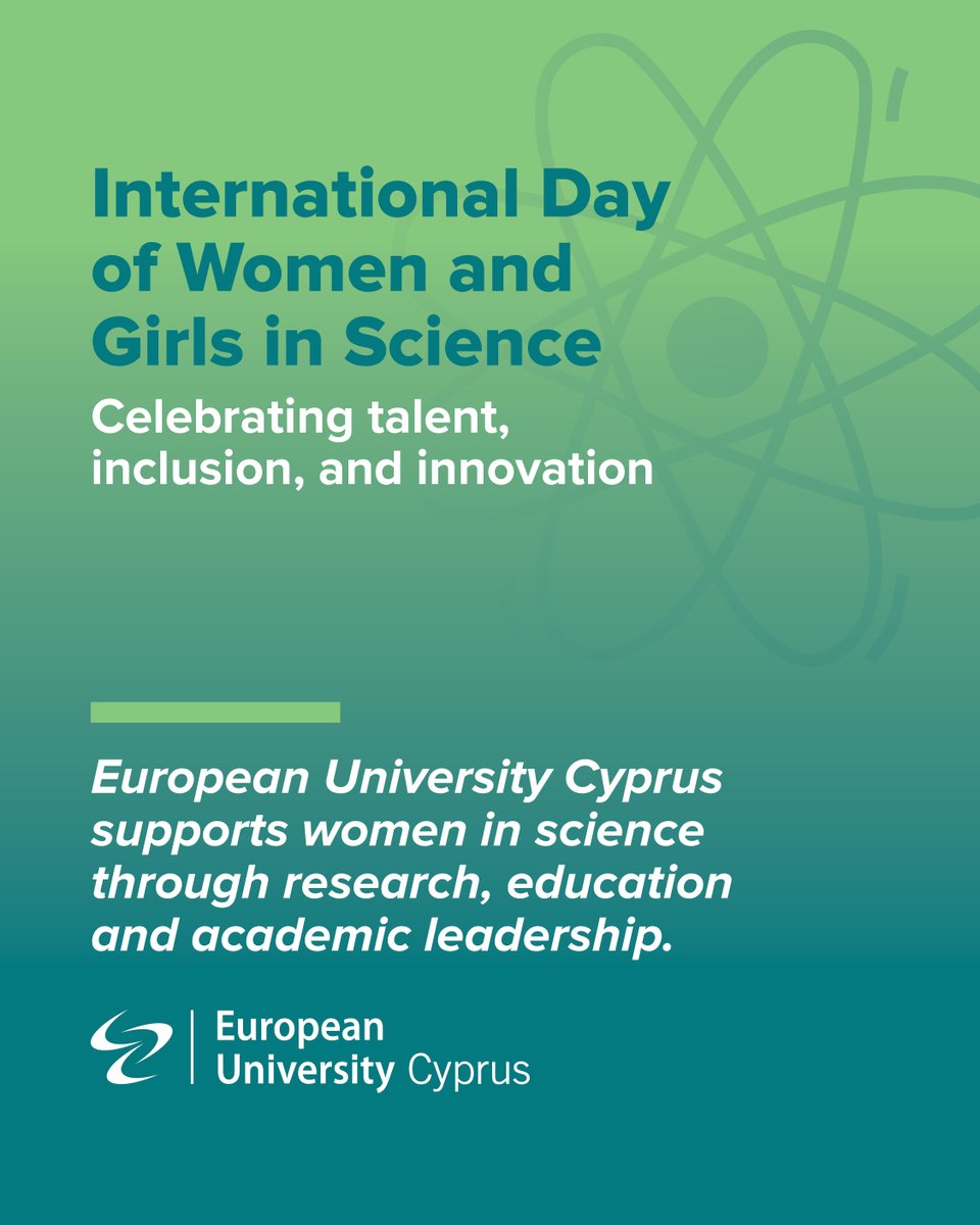 EuropeanUniCy's tweet image. Empowering women and girls in science strengthens research and accelerates innovation. On the International Day of Women and Girls in Science, European University Cyprus reaffirms its commitment to inclusive education, research, and academic excellence for all.

 #EUC