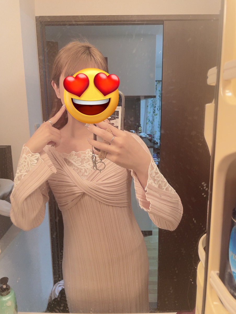 Lilou Lace Hem Knit Dressのmisty rose♥淡いピンクでストンとした