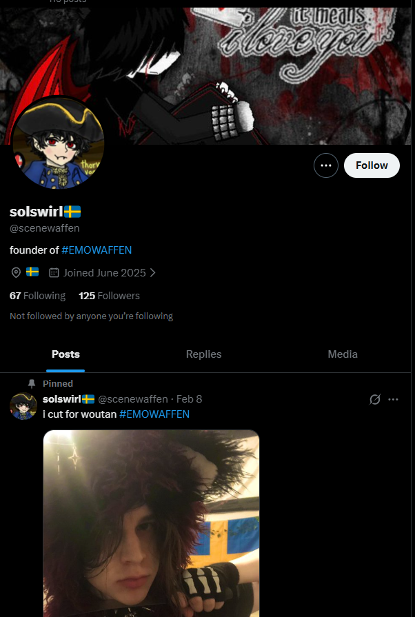 getting called gay by a twink emo satanist vampire nazi has to be top 3 funniest experiences of MY LIFE 😭😭