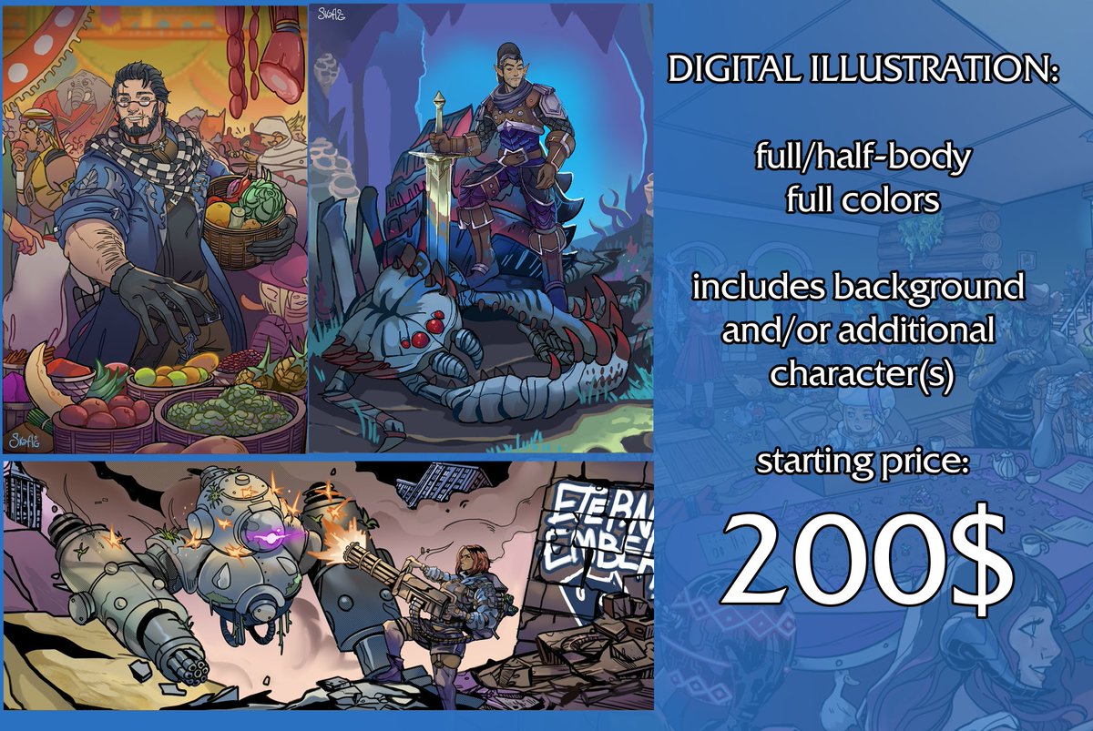 My new and updated commission info ✨

If you're interested in my work feel free to DM me for any questions!