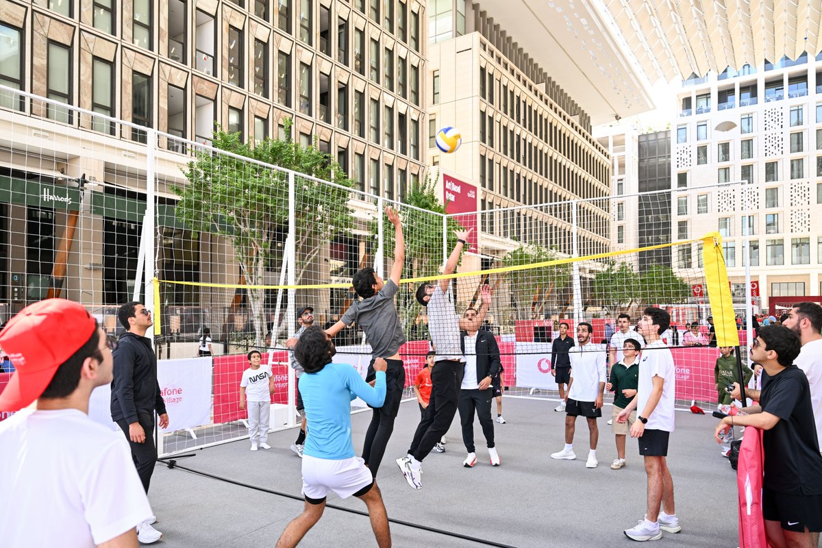 VodafoneQatar's tweet photo. Special moments from Qatar National Sport Day. Fun games, friendly challenges, and a competitive spirit brought families and the community together. A day that highlighted how sport connects people and strengthens bonds.

#VodafoneQatar #NationalSportsDay https://t.co/DxUtpjGd2N