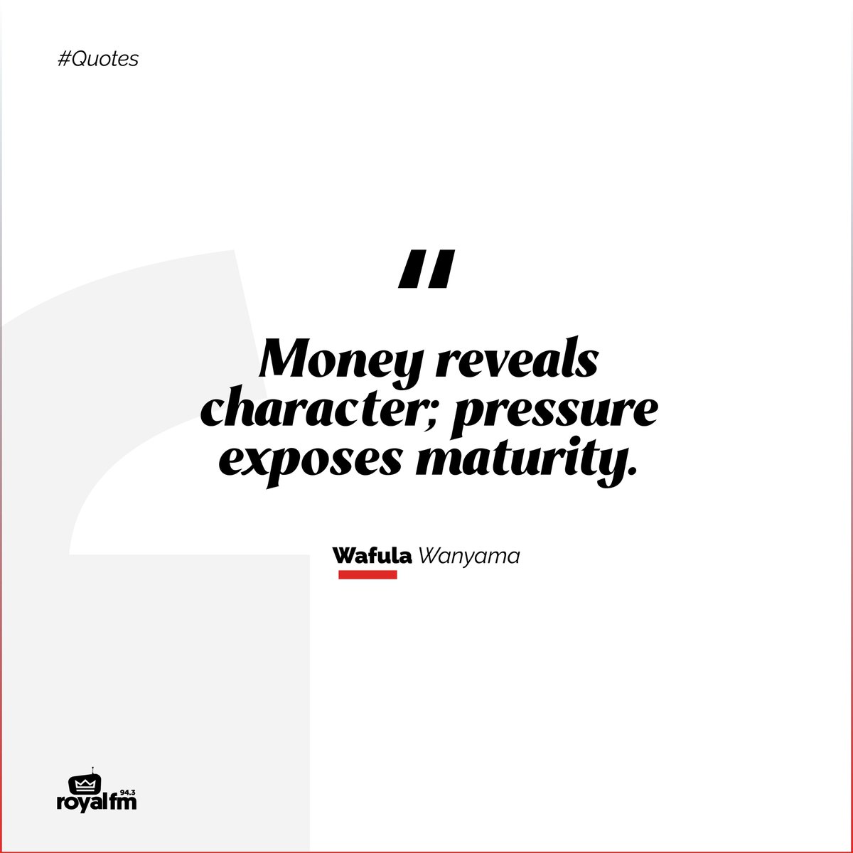 RoyalFMRwanda's tweet photo. .@wanyama__wafula : Intentionality, communication, and financial honesty are the keys to love surviving money pressure. #WednesdayMoneyMatters https://t.co/jLZo5Epwyu