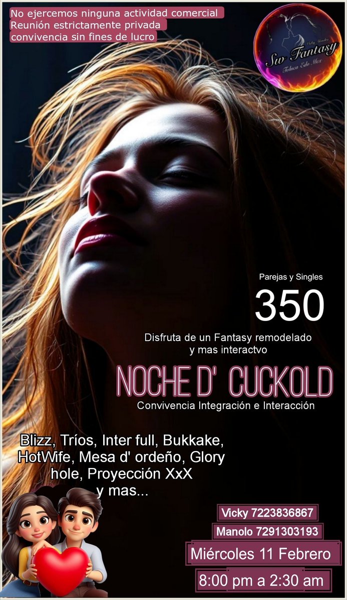 MIÉRCOLES  11 FEBRERO 2026    SWINGER FANTASY MUY INTERACTIVO
<a href="/SomosFantasy/">Swinger Fantasy Club Privado</a> <a href="/KperceF/">Kperce_New_Fantasy</a>  <a href="/ellayyo20s2/">🍑🍑🅹🆄🅻🅸🅴🆃🅰 & 🅻🆄🅸🆂😈😈</a> <a href="/tolsw90/">sw toluca</a> <a href="/KarlitaPareja/">PAREJA DE TOLUCA</a> <a href="/ellayyo20s2/">🍑🍑🅹🆄🅻🅸🅴🆃🅰 & 🅻🆄🅸🆂😈😈</a> <a href="/toluca6969/">ParejaToluca6969</a> <a href="/JazmilfT/">JazMILF_Toluca</a> <a href="/SwToluca10/">Sw Toluca</a>  <a href="/KarlitaPareja/">PAREJA DE TOLUCA</a> <a href="/Pavlova95368542/">PATYEDY</a> <a href="/sagitariocapri8/">sagitariocapri</a> <a href="/viri_y_sebas2/">viri_y_sebas💕</a> <a href="/VicyKar24/">Victor y Karla</a>