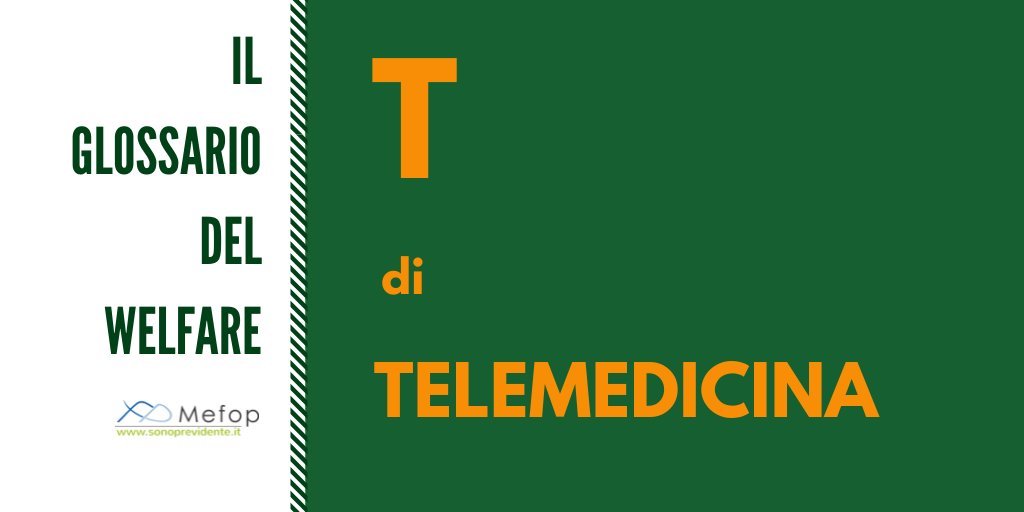 MEFOP's tweet image. 🩺La #telemedicina è uno strumento della #DigitalHealth  o Salute digitale e racchiude una serie di tecnologie ICT usate per erogare servizi di cura ed assistenza.

#glossariowelfare #sonoprevidente
sonoprevidente.it/news/notizie/t…