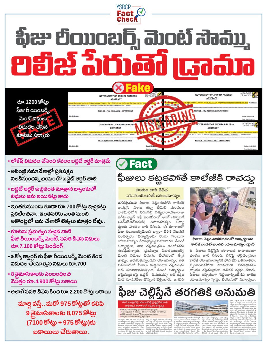 YSRCP Fact Check tweet media