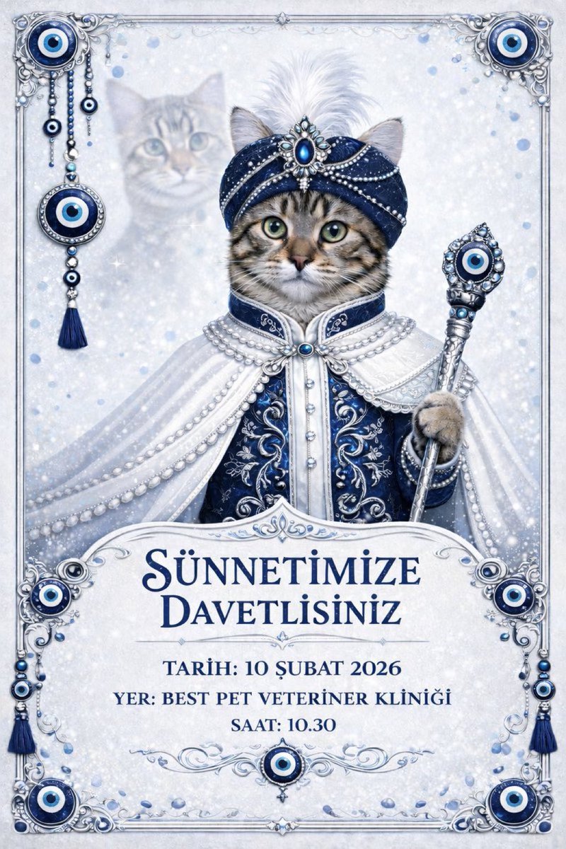 Ciddi ciddi kedisinin kısırlaştırma operasyonu için davetiye basıp, tanıdıklarına gönderiyorlar.
Bakın bir espri ya da komiklik olsun diye yapılmış bir şey değil.
Bu tehlikeli bir dönüşüm. 
Bu çarpık bir yaklaşımın yavaş yavaş normalleştirilmesi.
Kesinlikle bugüne kadar görülen