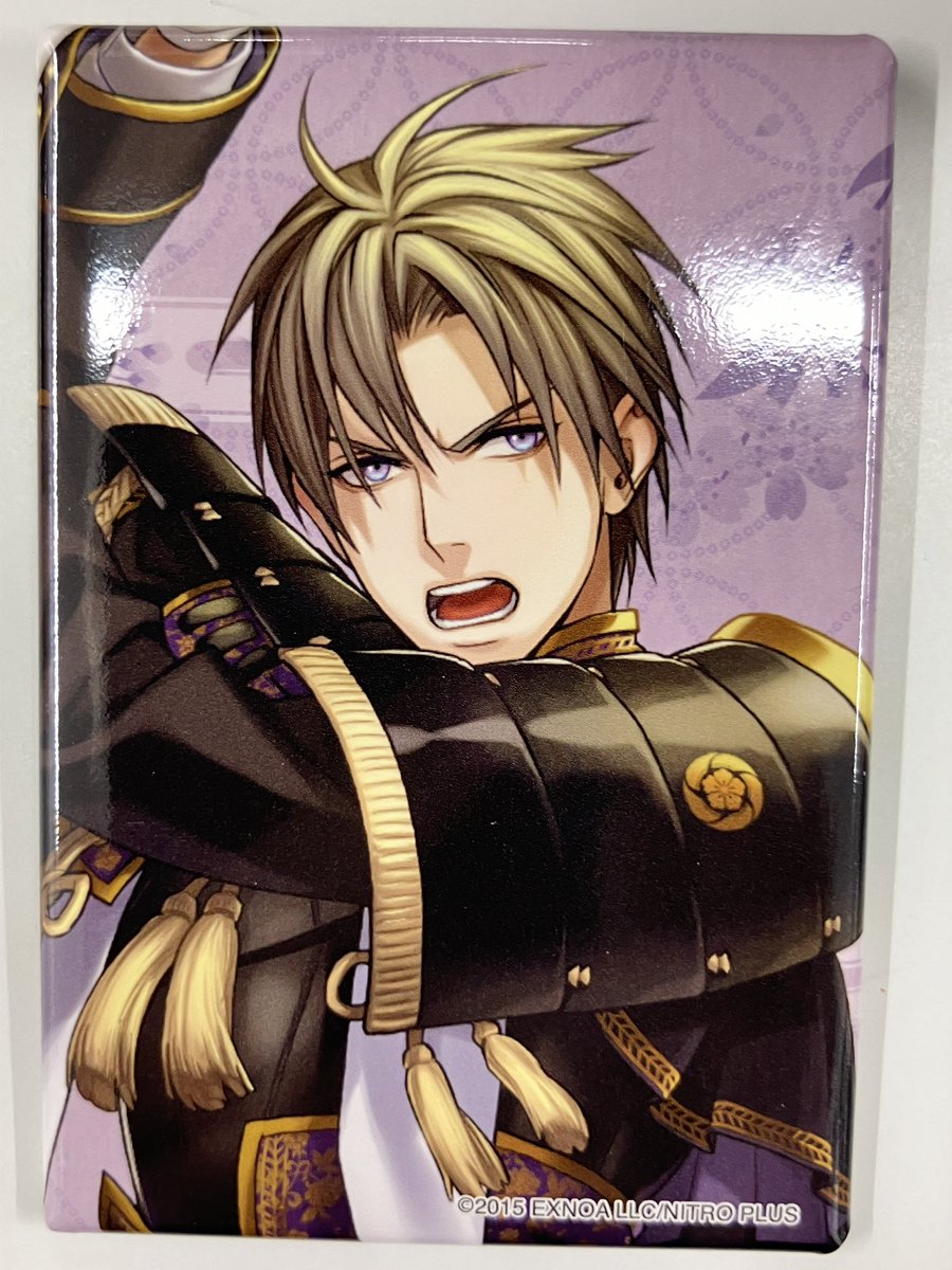 入荷情報】 刀剣乱舞 とうらぶ スクエア缶バッジ 極 戦闘 へし切長谷部