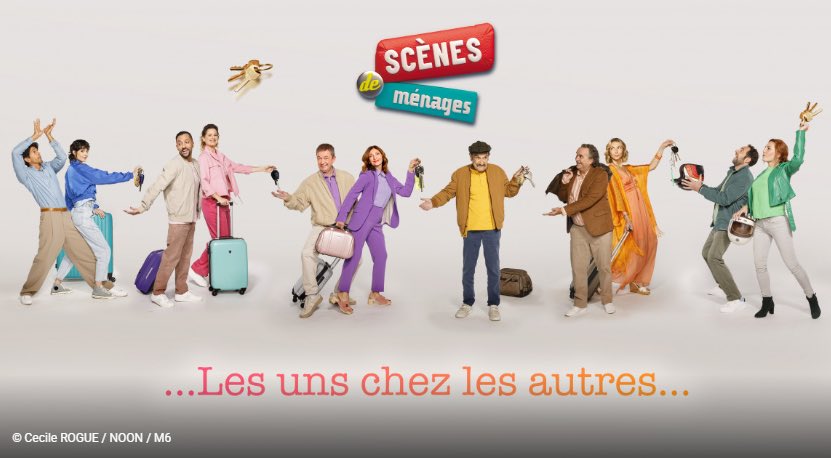 M6pro's tweet image. #AUDIENCES 
 #SDM 
✨ Belles performances en prime pour SCENES DE MENAGES ‘Les uns chez les autres’
 
🙌 2,4M de téléspectateurs (pic à 2,6M)
🙌 13% auprès de l'ensemble du public
🙌 17% auprès des -50 ans
🙌 25% auprès des 4-10 ans