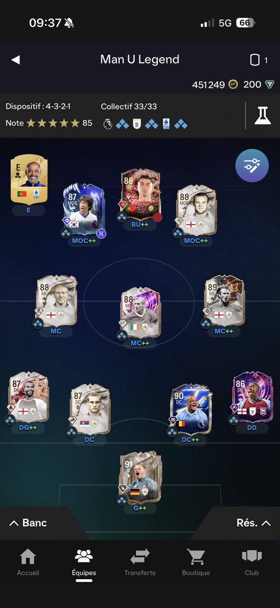 AurelienSYT's tweet photo. @babaFut_ Cette semaine c’était avec une presque full Man U ça a fini en 11-4 en futchamp ça reste correct au vu de l’équipe est de la compo https://t.co/TKMeEiuE1i