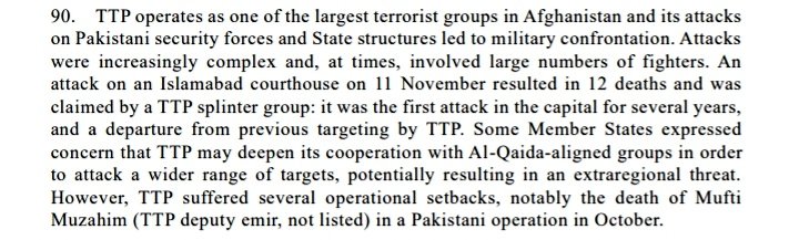Developing News : UN Security Council monitoring report states, TTP enjoys preferential treatment ...