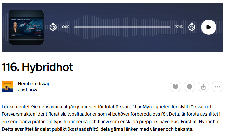 Bonusavsnitt 116 patreon.com/hemberedskap
Detta avsnittet är delat publikt (kostnadsfritt)