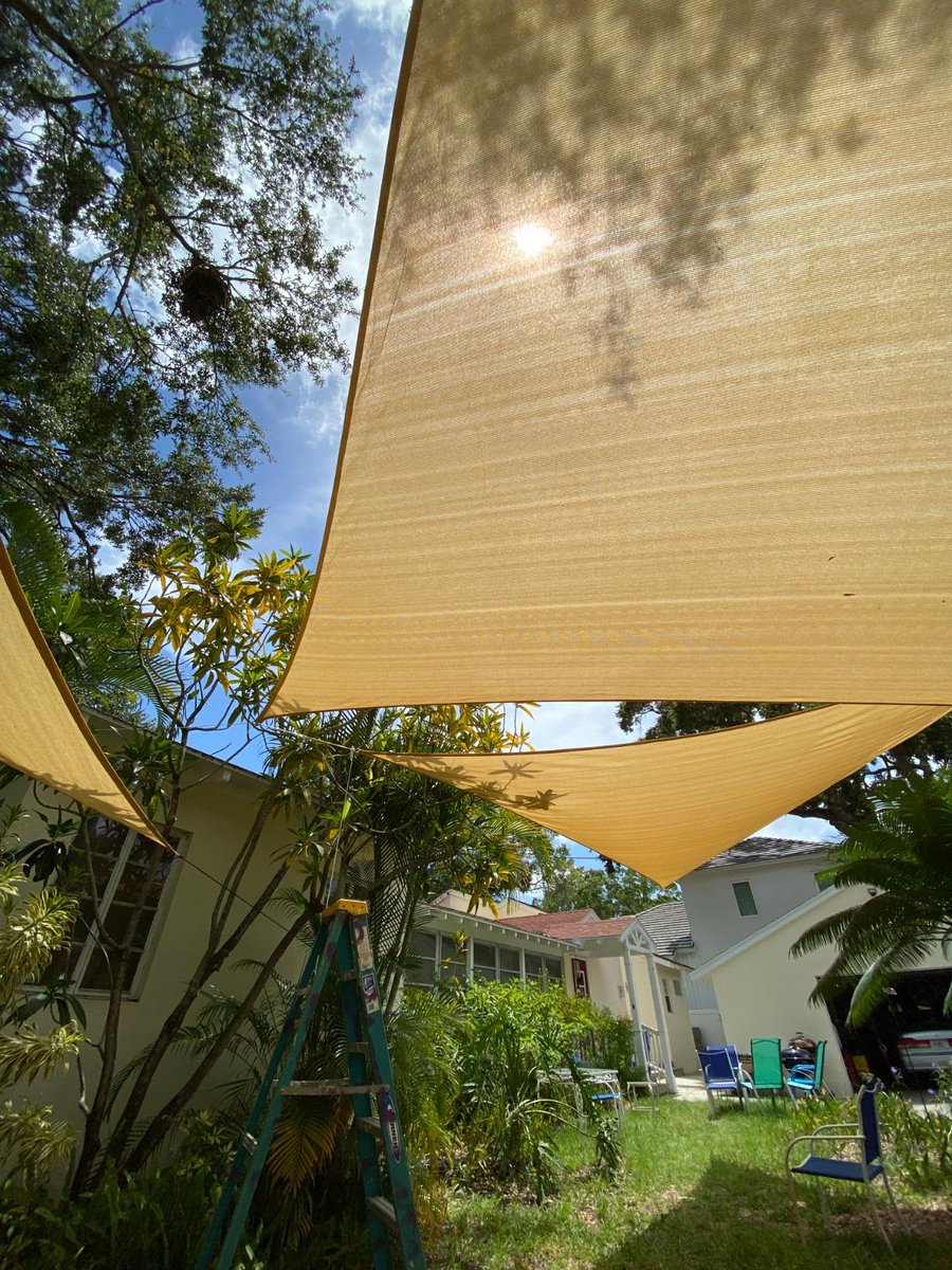 Yanis_Luv's tweet image. Didn’t add new posts.
Just used the trees as anchor points. 🌿
#BackyardSetup  #ShadeSail #WorkWithWhatYouHave