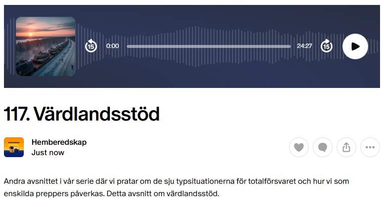 Bonusavsnitt 117 patreon.com/hemberedskap