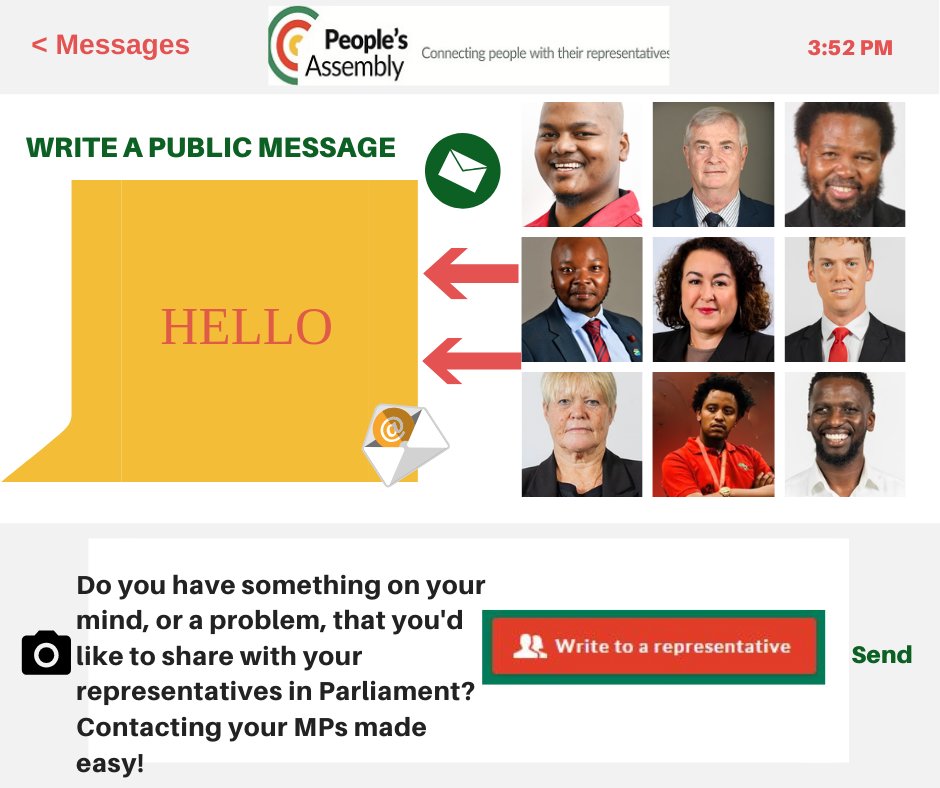 PeoplesAssem_SA's tweet image. Make your voice heard! 🗣️Visit pa.org.za to contact a Committee or MP and have your say on the issues that matter. It only takes a few minutes to stand up for accountability and transparency. #ActiveCitizenship #HaveYourSay