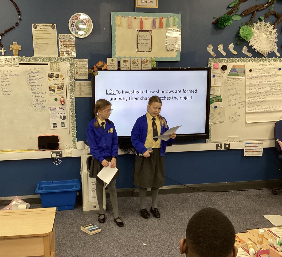 StMaryB17's tweet image. #Yr6 girls (Cara &amp;amp; Clara) Talked to their class about their up coming book club! #readingforpleasure. #readingisfun #English