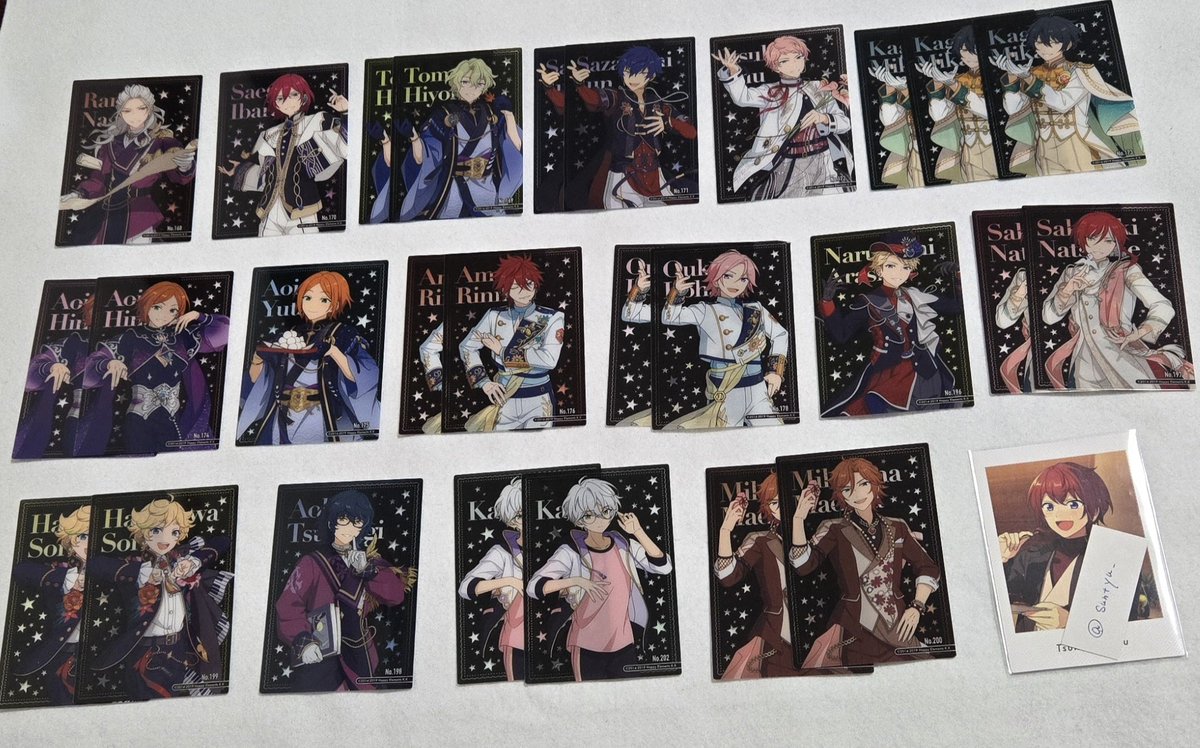 【交換】
あんスタ　クリカ　クリアカード　

譲▶画像参照

求▶SP　司♾️
N 司、泉、(HiMERU、渉、エス、弓弦＞＞＞藍良、ライカ)

弓弦、藍良、ライカは友人分

()はSP司含むお取引のみ
SP⇆Nの場合当方から2～3提供可能

別ポストにて異種との交換可能
お気軽にお声掛けください。