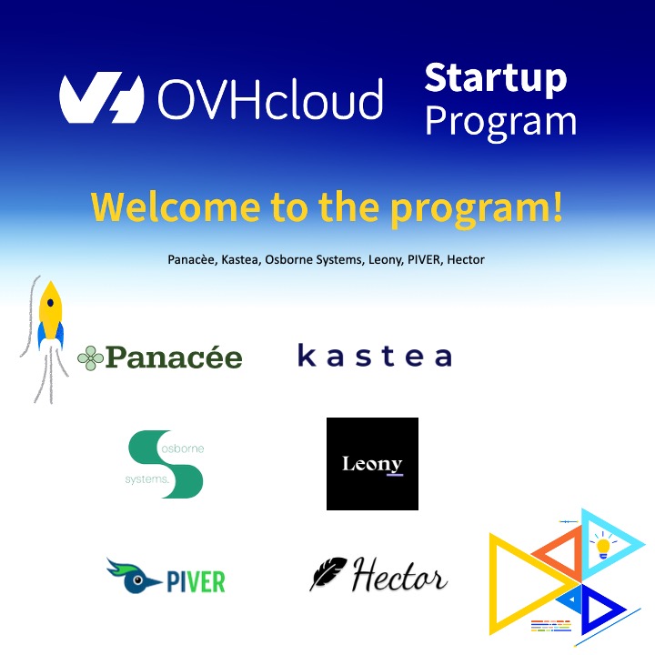 We're thrilled to welcome our new batch of innovative startups to the <a href="/OVHcloudstartup/">OVHcloud Startup Program</a> family! #Panacée, #Kastea, #OsborneSystems, #Leony, #PIVER and #HectorAI.
We're excited to see the impact you'll make!
#OVHcloud #StartupProgram #Innovation