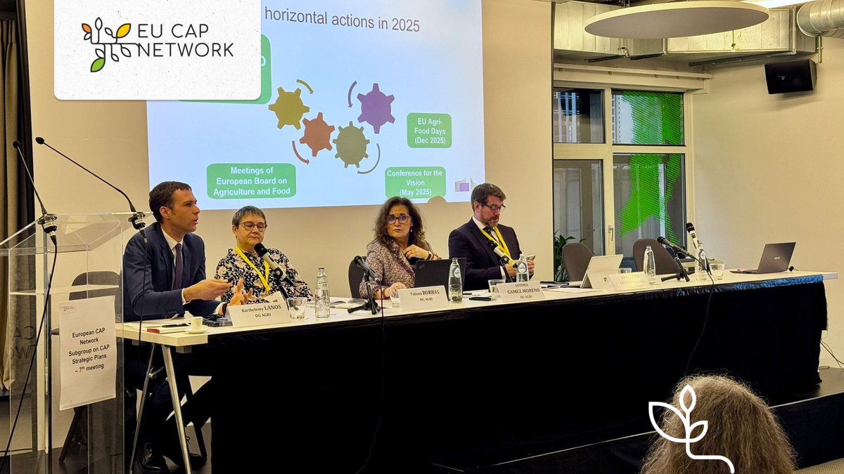 eucapnetwork's tweet photo. 🎙️Barthelemy Lanos, @EUAgri, provided an update on the implementation of the Vision for Agriculture and Food, outlining recent policy developments and ongoing discussions on the CAP and the future MFF.
Follow along with us here 👉 https://t.co/C0qFkjRbsr
#CSPImplementation https://t.co/U4eG4AiwCw