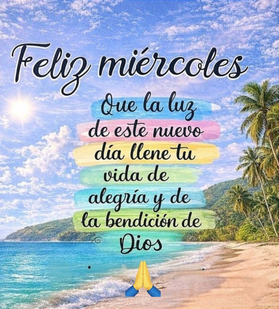 Buenos días corazones💞
#FelizMiercolesParaTodos 💕
Se les quiere 🤗😘💓
BENDICIONES 🙏❣️