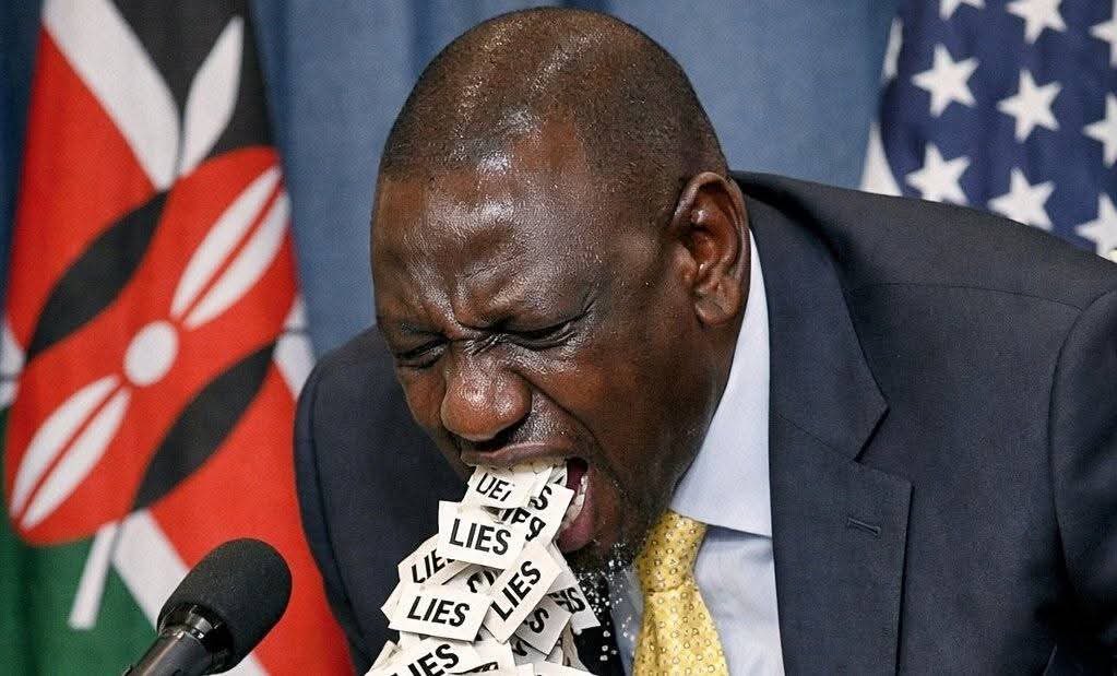 Day 7 of posting #RutoMustGo 
The lying President