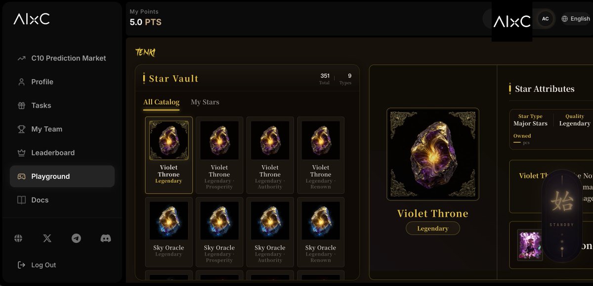 S2 Season is officially LIVE.

The #Tenki system has evolved. The all-new Stargaze &amp; Fortune Collection features are now unlocked and ready for you to explore.

The stars are aligning for a massive fortune... will you be the one to claim it?🧐