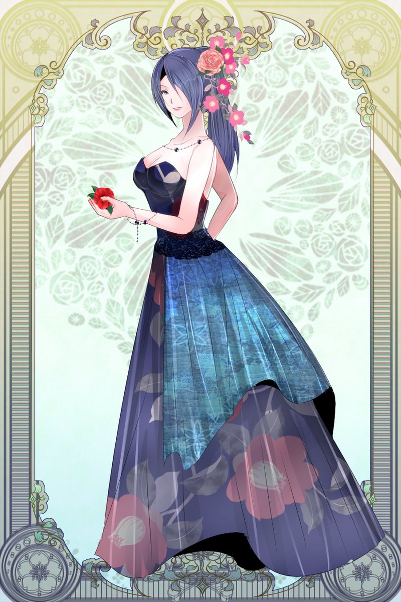 紅椿を纏う
#月華の剣士
#格ゲーキャラ描こうぜ