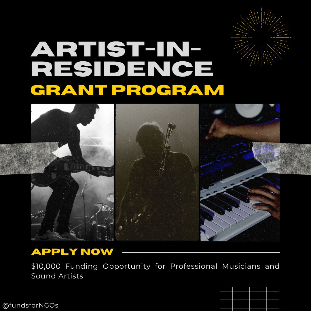 fundsforngos's tweet image. 🎶 Calling professional musicians, composers &amp;amp; sound artists!

Join an inspiring Artist-in-Residence to create, collaborate, and share your work through public events.

 📅 Deadline: March 1, 2026

Learn more: ffngos.org/A48lWg

#ArtistResidency #MusiciansOpportunity