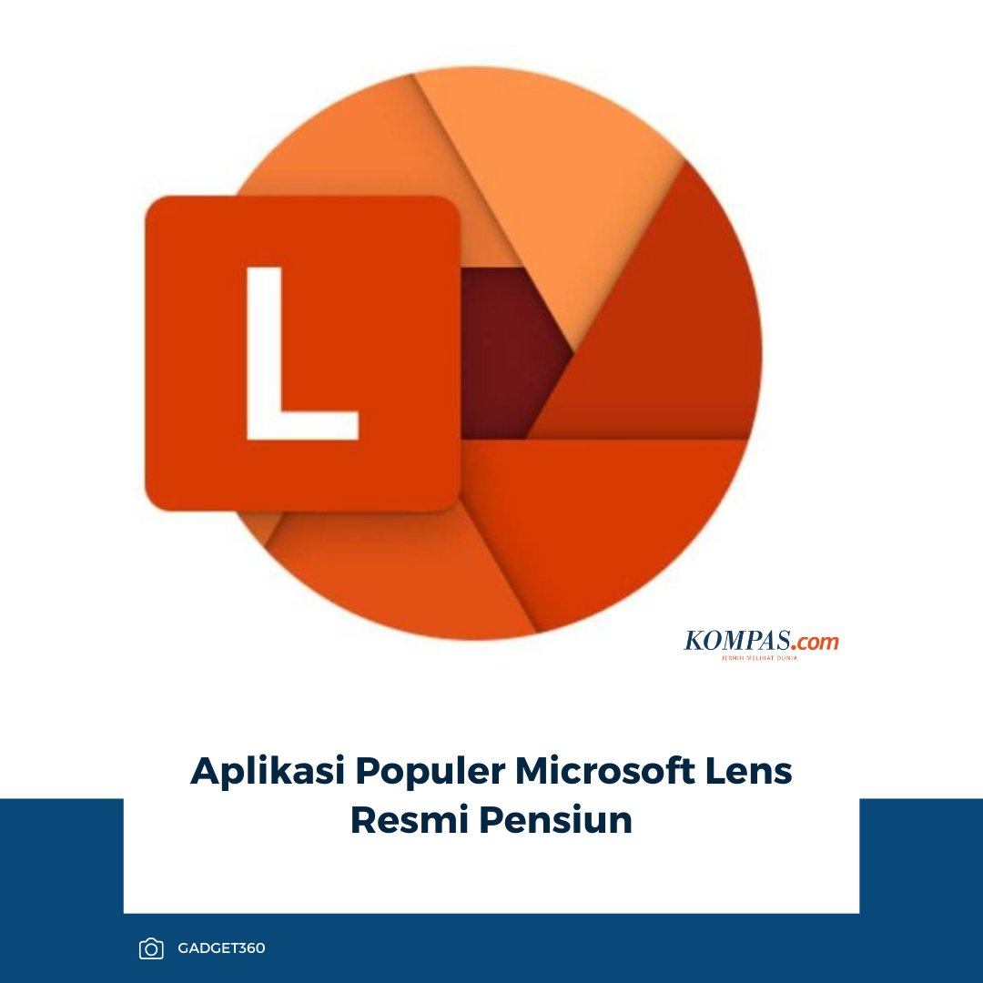 KompasTekno's tweet image. Microsoft resmi menghentikan Microsoft Lens dan sejak 9 Januari 2026 aplikasi pemindai dokumen tersebut telah dihapus dari toko aplikasi serta tak lagi tersedia untuk pengguna baru.

👉🏻Baca selengkapnya tekno.kompas.com/read/2026/02/1…

~AM #Microsoft #MicrosoftLens #PlayStore
