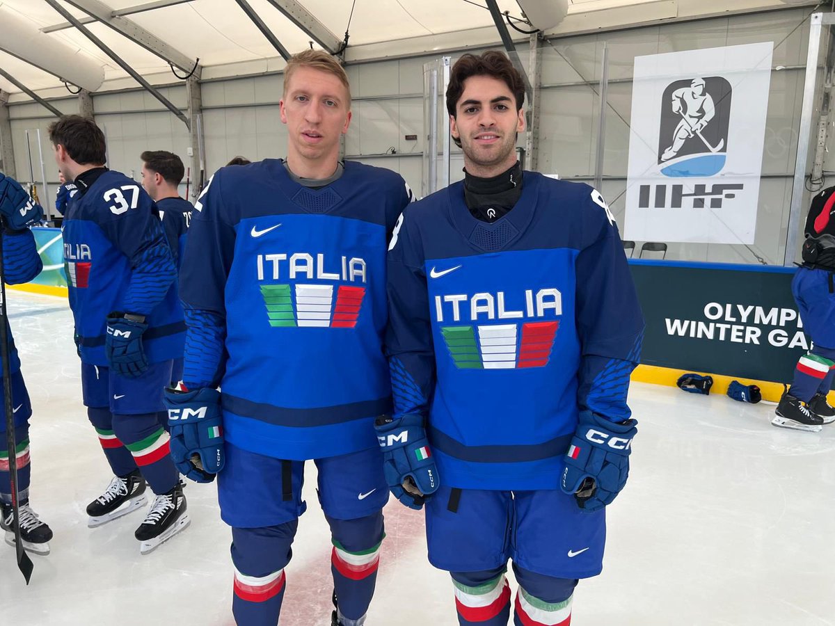 ⚪️🔵 In bocca al lupo ai nostri Diego Kostner e Tommaso De Luca  che oggi sfideranno la Svezia nell’esordio delle Olimpiadi 2026🇮🇹