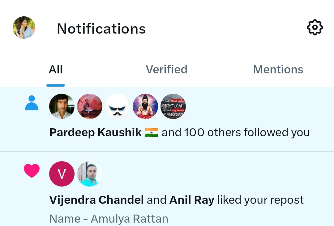 स्किन स्क्रॉल करने से फोलोवर्स नहीं बढ़ते...🔥

एक्टिव लोगों से जुड़ने का सबसे आसान तरीका।

रिपोस्ट और बुकमार्क करो।
रिप्लाई में अपना X ID मेंशन करो।

इसके बाद रिपोस्ट और कॉमेंट लिस्ट खोलकर एक-दूसरे को फॉलो करो।

एक्टिव लोगों से जुड़ सकते हो।

300+ ऑर्गेनिक फॉलोवर्स बस कुछ देर