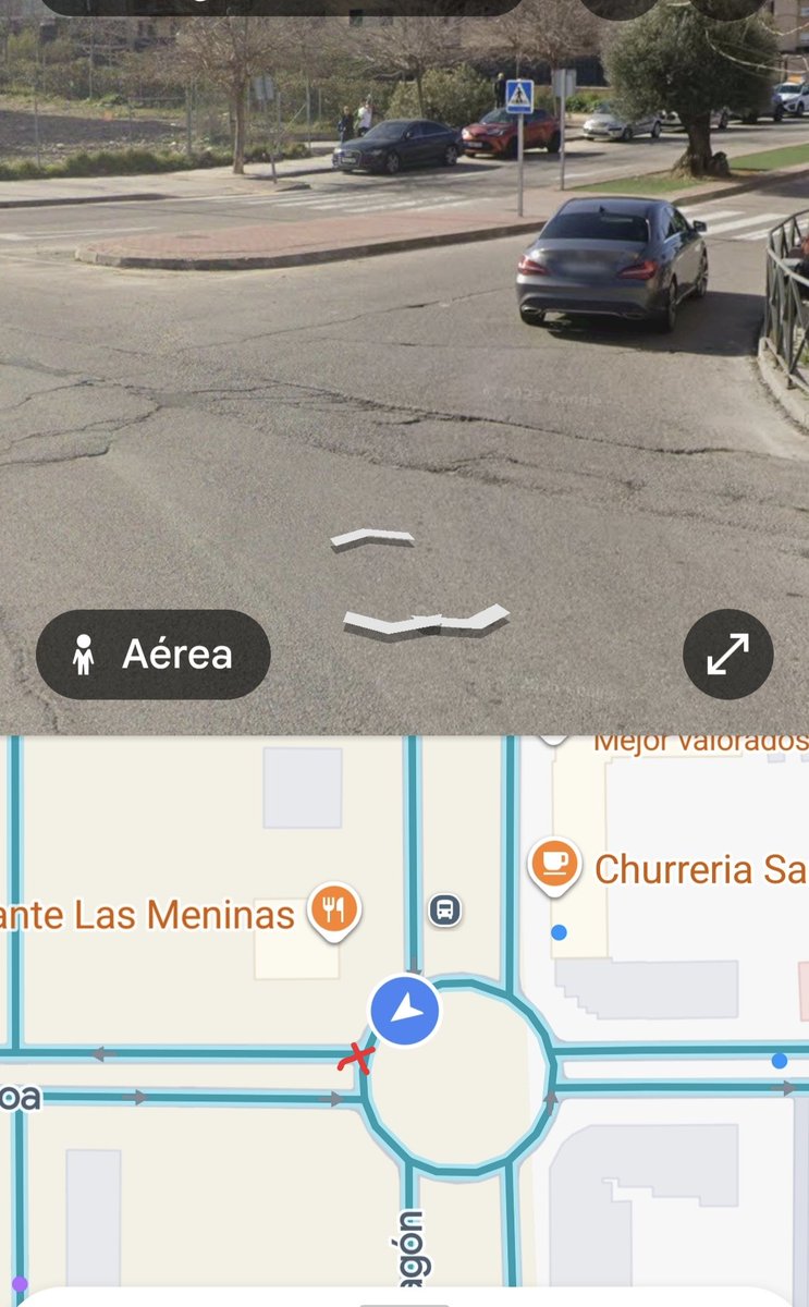 GustMarVal's tweet photo. @Ayto_Valdemoro. Grietas en calzada en la principal salida hacia el Hospital y la circunvalación, del barrio del Hospital. 
Salida desde la glorieta a Núñez de Balboa sentido hospital, tal y como se indica en el mapa con una cruz. 
Por favor, pasad aviso.
Gracias. https://t.co/WgfTEmXUa3