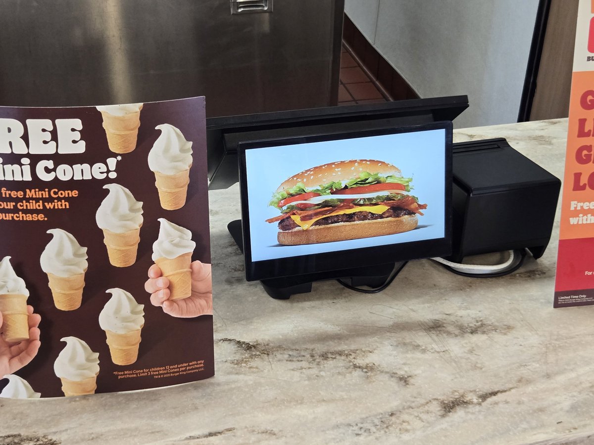 why is there a screen reserved for a burger image