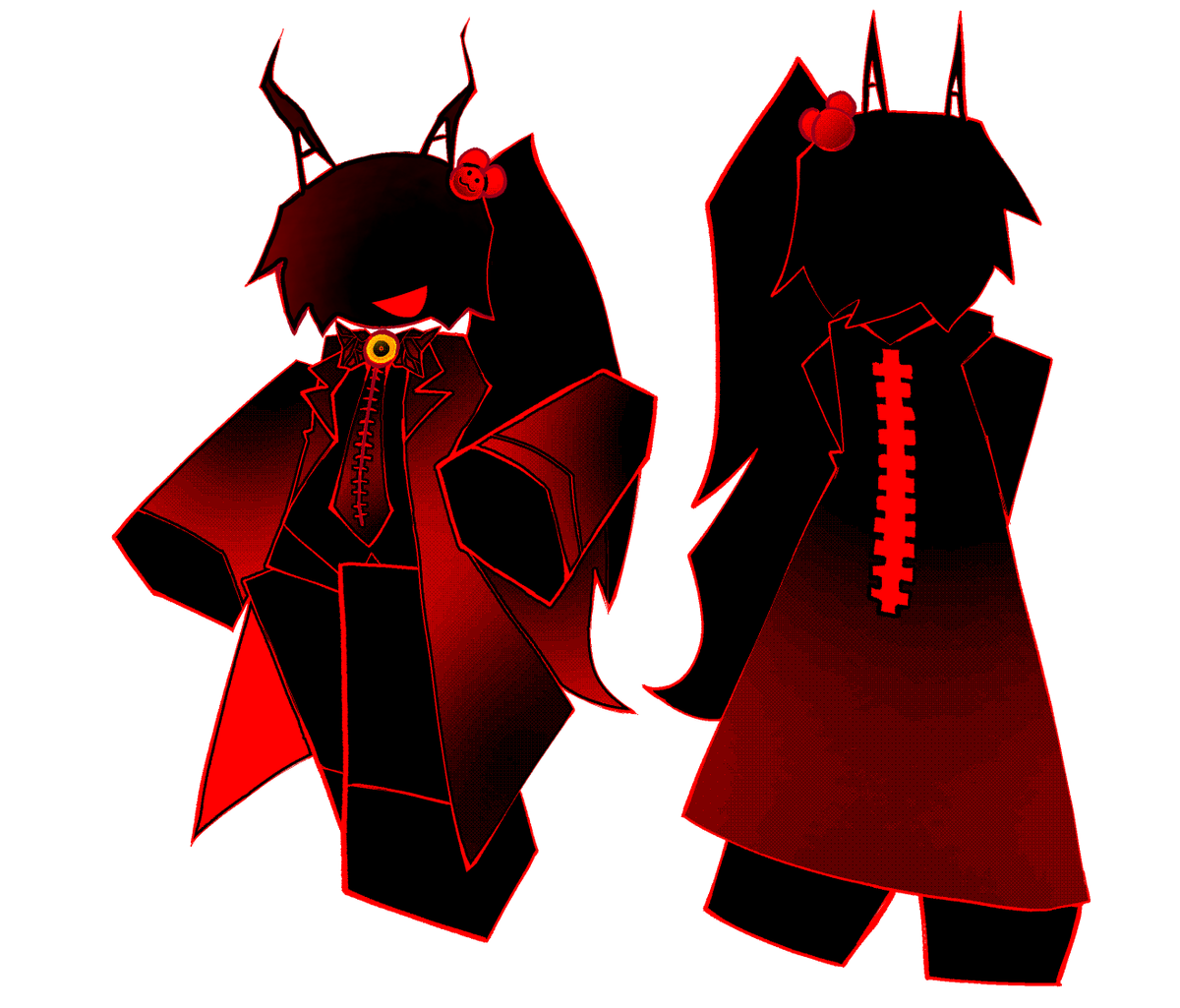 Ykw i wish there was a roblox asym game purely based on pm instead of just having pm references so I Drew a killer carmen concept thing #projectmoon #ROBLOX #LobotomyCorporation