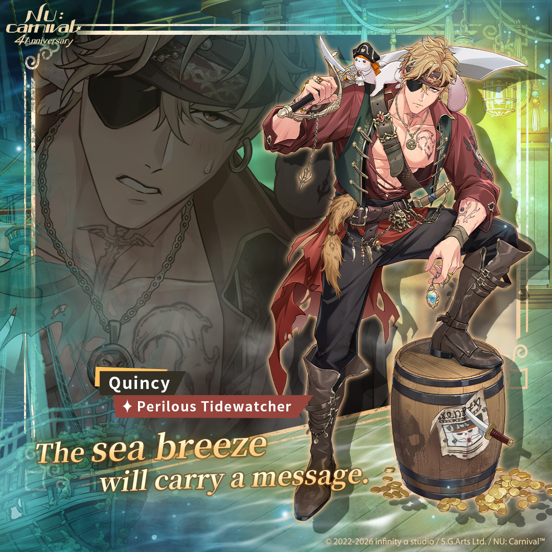 [Perilous Tidewatcher | Quincy]

"The sea breeze will carry a message."

Quincy and Eiden head ashore on an island renowned for its "lucky bells," but find their fortunes tested when drawn into old conflicts concerning pirates and a long-forgotten wanted poster. Amidst hazy