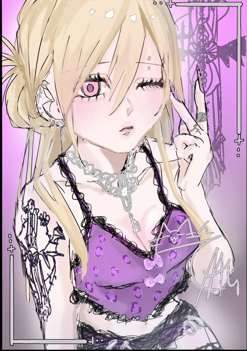 自分の趣味全開で💎
#ギャル #イラスト #絵描きさんと繋がりたい