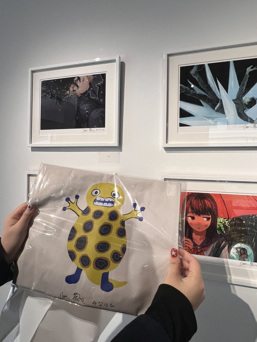 なとり×みなはむ深海記念展✨ 素敵な空間だった（ ; ; ） みなはむさん