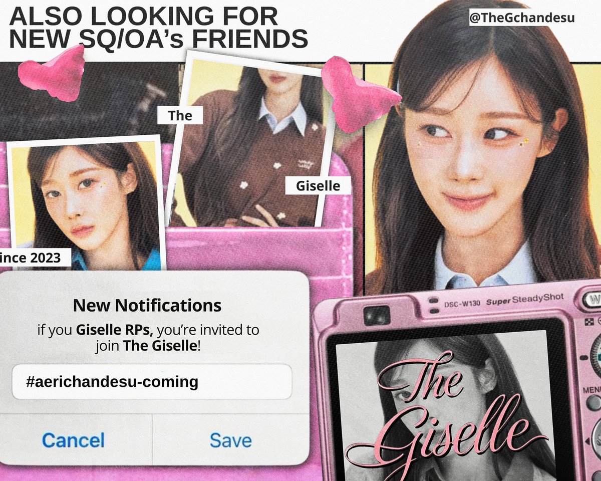 ✶🪷ー Gentle smiles, petals in the air, 
a litll sass part of 𝗧𝗵𝗲 𝗚𝗶𝘀𝗲𝗹𝗹𝗲's charm! ❤︎

We flirt ideas, tease through conversations.
Pretty energy, deserves pretty connections
Join us, reply below! Also 𝗢𝗔 / 𝗦𝗤ーbuddies 
Let’s be friends and bloom together. 🧁