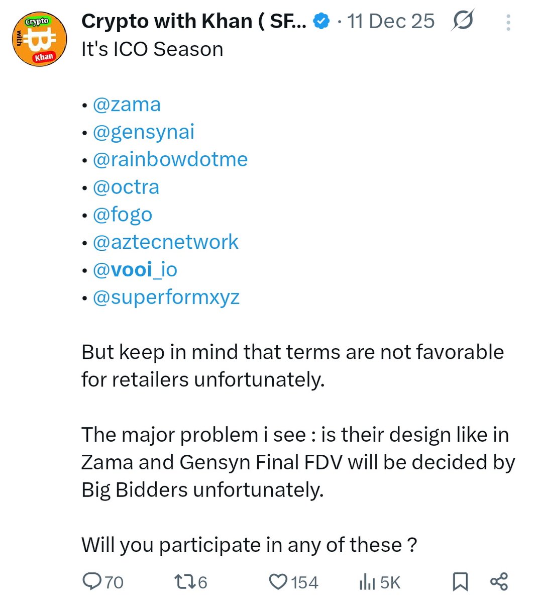 Crypto with Khan ( SFZ ) tweet media
