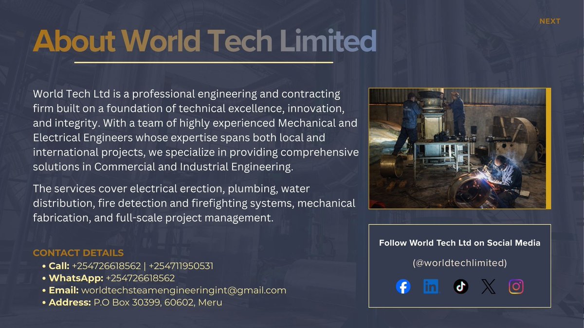 gonextra0's tweet photo. Website launch 🚀

We designed and built the official website for World Tech Steam Engineering Ltd - showcasing safe, efficient steam, mechanical &amp; electrical engineering solutions.

Live now 👉 https://t.co/HemLHeQ6hg

NeXTra - your home for digital solutions &amp; education. https://t.co/r9UWyoDnMz