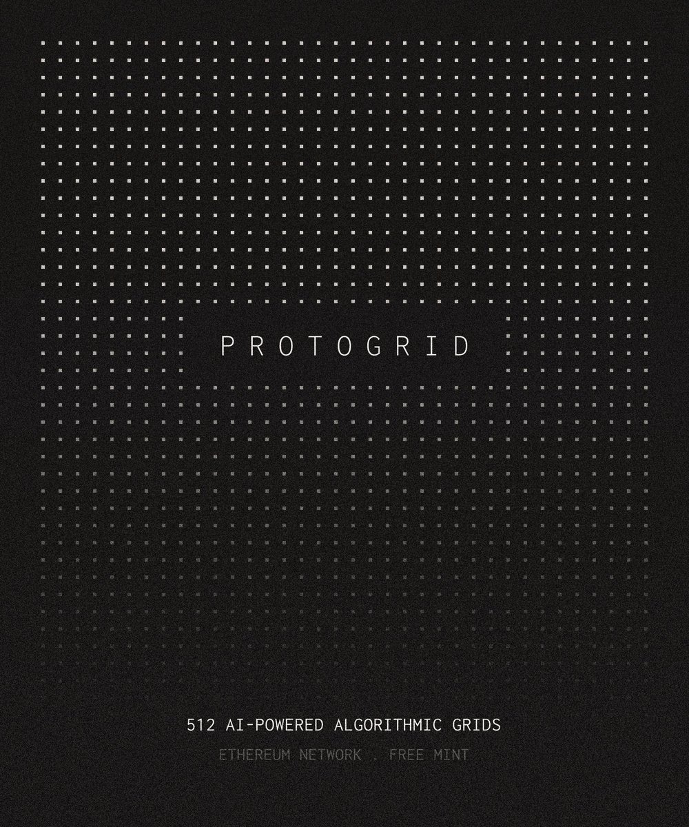 Note #12 The Grid is the key inspiration 

I really like the direction around on-chain art + tooling from <a href="/nucleo_art/">Nucleo</a> 

Chromatic minimalism teaches patience… which is exactly what you need with a 2% chance of winning.

Bearish cycles are where resilience is built and PHOTOGRIP