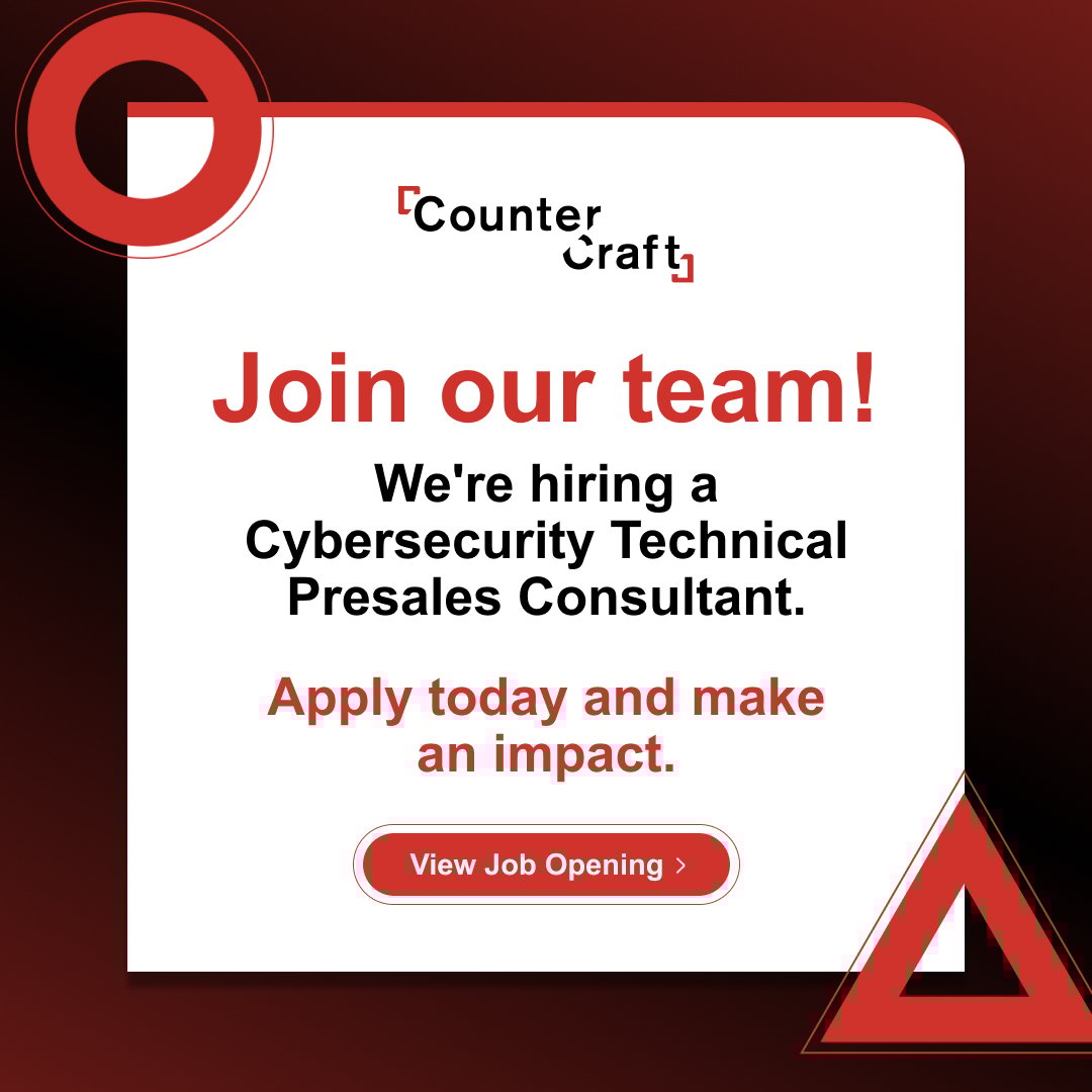 CounterCraft tweet media